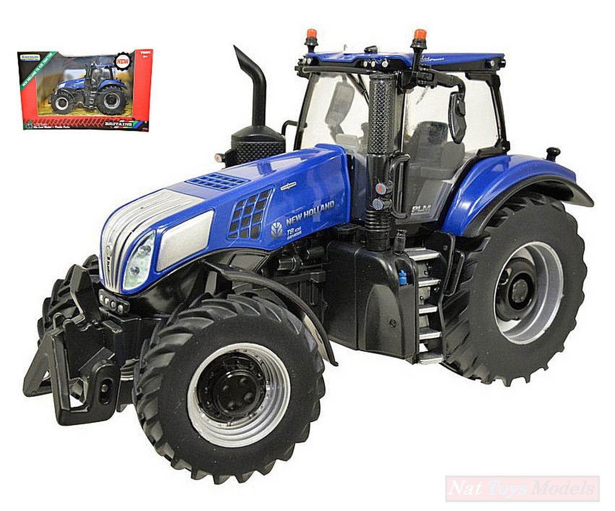 MODELE REDUIT COMPATIBLE AVEC TRACTEUR NEW HOLLAND T8.435 1:32 BRITAINS LC43216