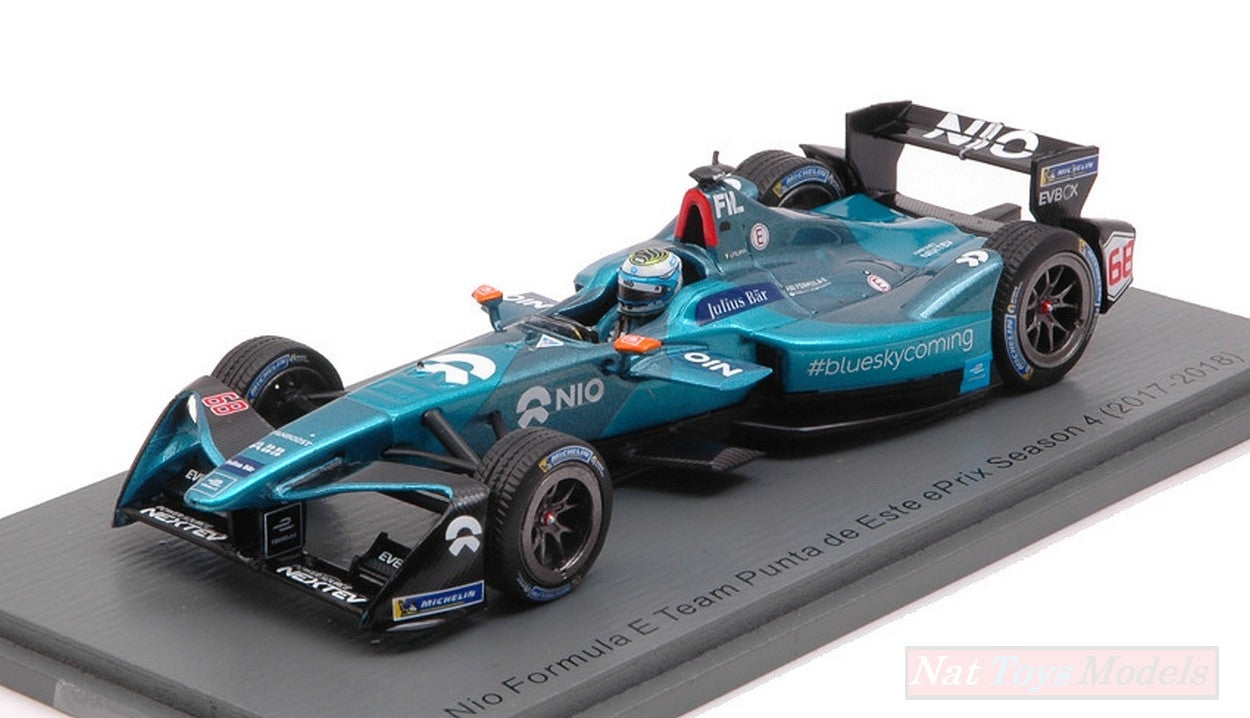 SCALE MODEL COMPATIBLE WITH NIO N.68 PUNTA DEL ESTE FORMULA E (2017-2018) L.FILIPPI 1:43 SPARK MODEL S5944