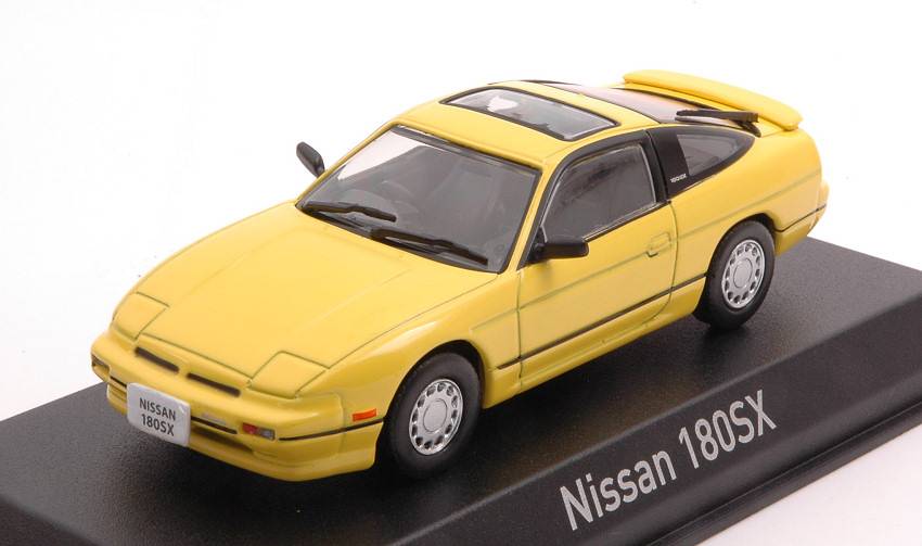 MODELLINO IN SCALA COMPATIBILE CON NISSAN 180SX 1989 YELLOW 1:43 NOREV NV420146