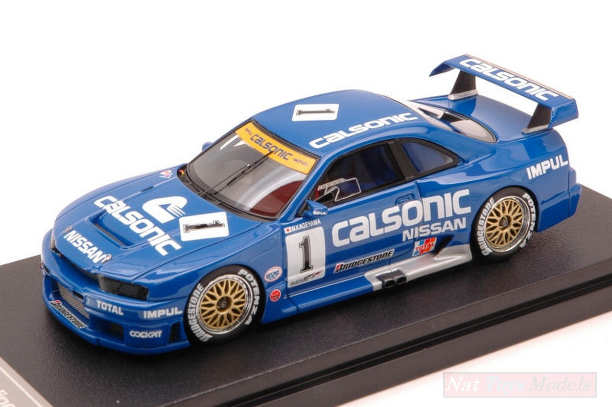 SCALE MODEL COMPATIBLE WITH NISSAN CALSONIC R32 GTR N.1 FUJI JGTC 1995 M.KAGEYAMA EBBRO x HPI 1:43 EBBRO EB44766