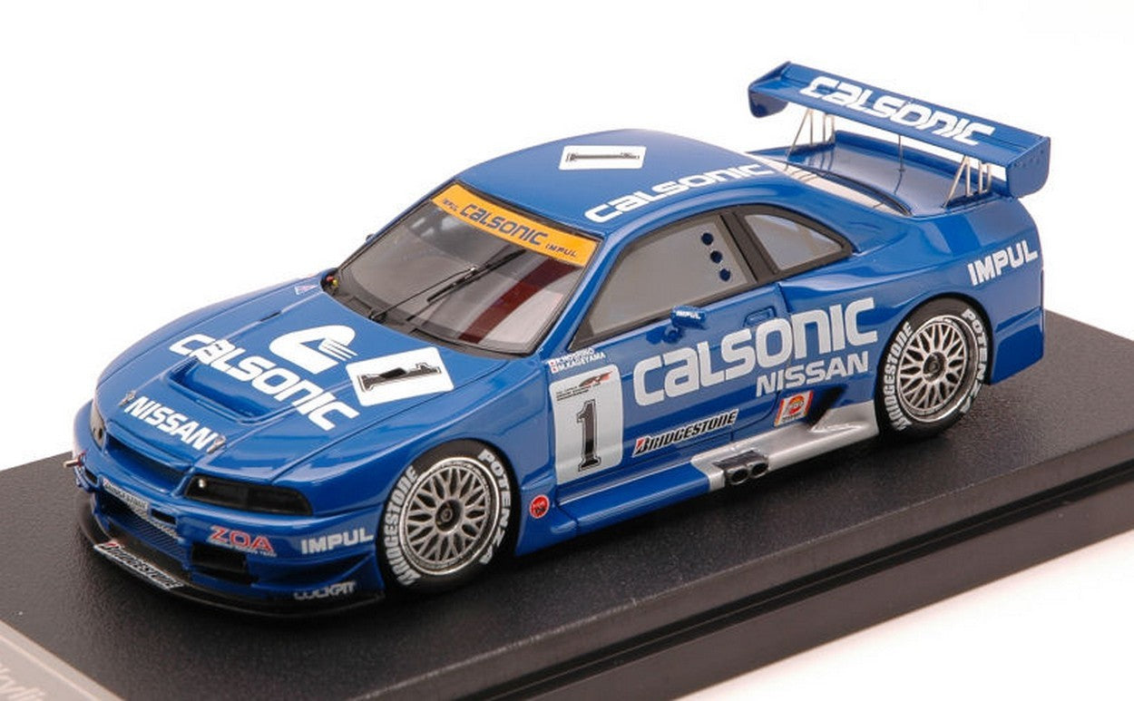 MODELLINO IN SCALA COMPATIBILE CON NISSAN CALSONIC SKYLINE N.1 JGTC 1996 HOSHINO-KAGEYAMA EBBRO x HPI 1:43 EBBRO EB44768