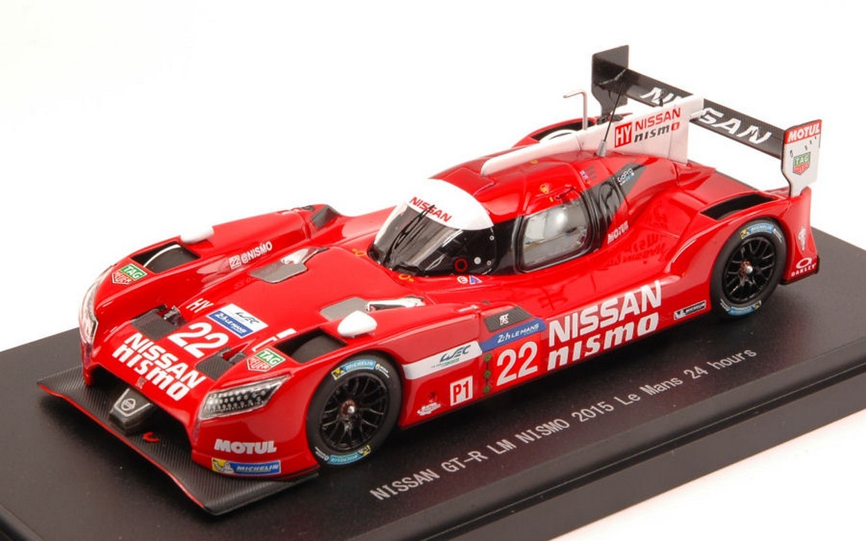 MODELLINO IN SCALA COMPATIBILE CON NISSAN GT-R N.22 NC LM 2015 TINCKNELL-BUNCOMBE-KRUMM 1:43 EBBRO EB45255