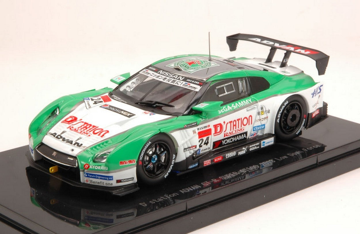 MODELE REDUIT COMPATIBLE AVEC NISSAN GT-R N.24 SUPER GT500 2013 YASUDA-KRUMM LOW DOWN FORCE 1:43 EBBRO EB44966