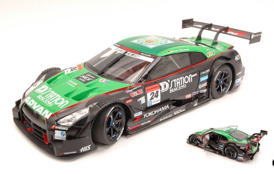 SCALE MODEL COMPATIBLE WITH NISSAN GT-R N.24 SUPER GT500 2014 KRUMM-SASAKI 1:18 EBBRO EB81019