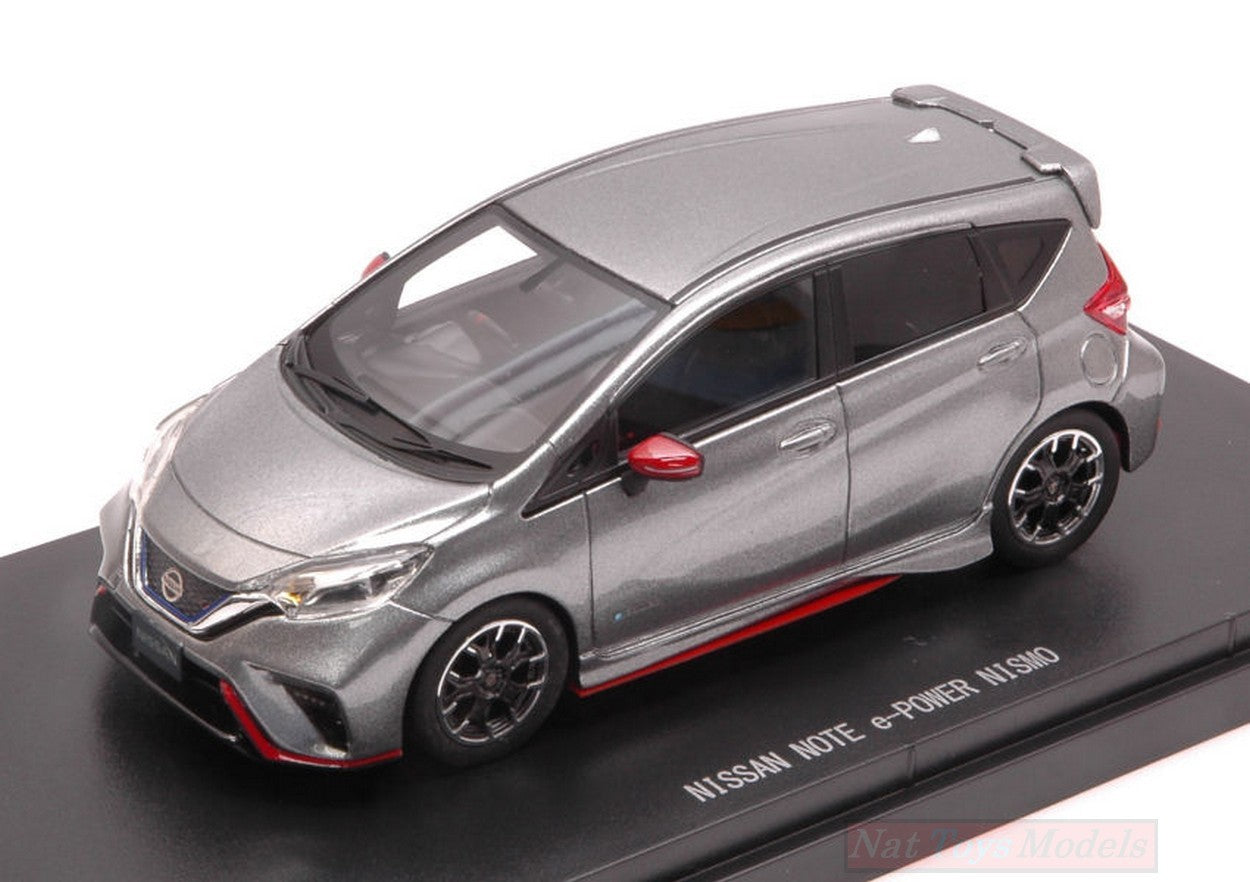 MODELLINO IN SCALA COMPATIBILE CON NISSAN NOTE e-POWER NISMO 2017 SILVERGUN 1:43 EBBRO EB45441
