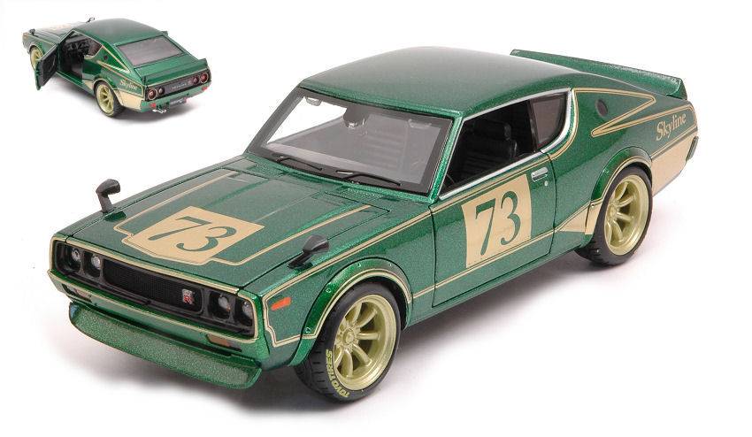 SCALE MODEL COMPATIBLE WITH NISSAN SKYLINE 2000 GTR N.73 (TOKYO MOD.) 1973 1:24 MAISTO MI32539