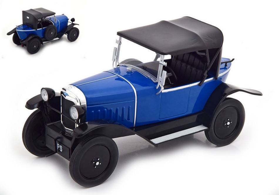 MODELLINO IN SCALA COMPATIBILE CON OPEL 4 PS DARK BLUE 1:18 MODELCARGROUP MCG18287
