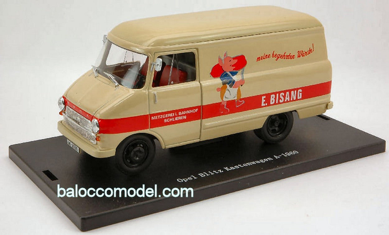 MODELLINO IN SCALA COMPATIBILE CON OPEL BLITZ KASTENWAGEN A 1960 E.BISANG 1:43 STARLINE STR53052