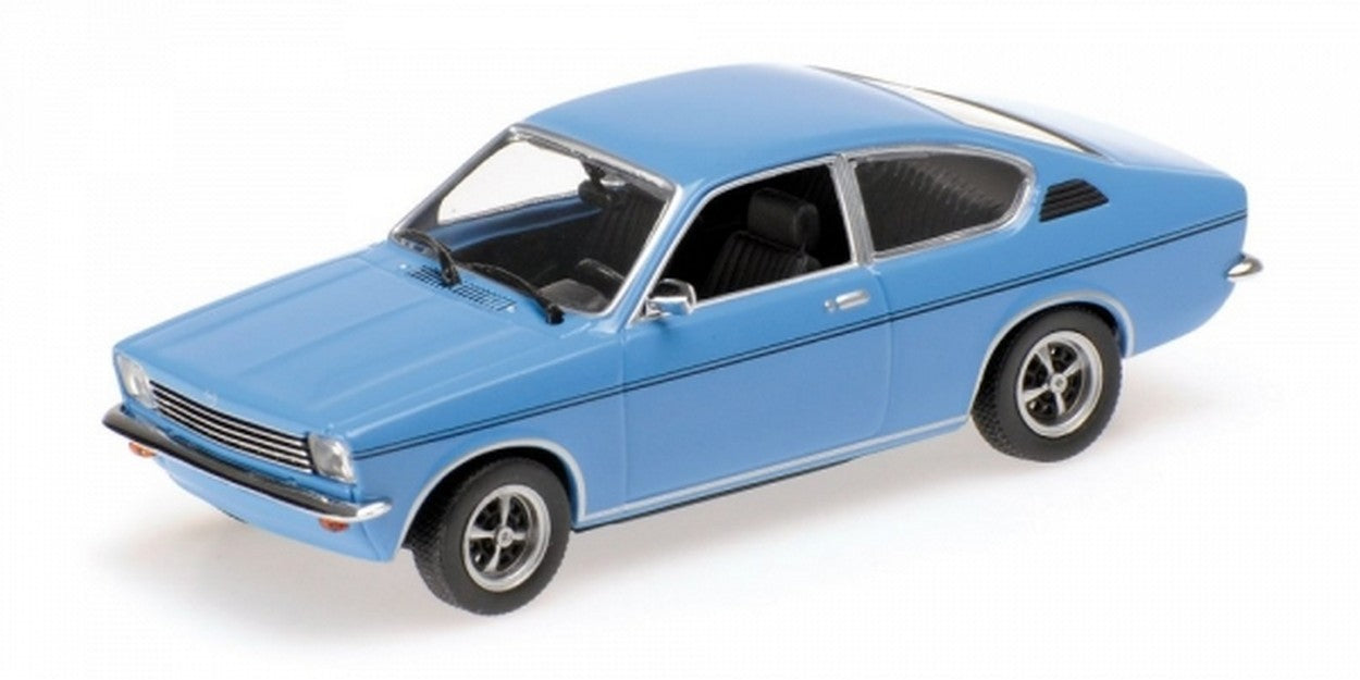MODELLINO IN SCALA COMPATIBILE CON OPEL KADETT C COUPE 1973 BLUE 1:43 MINICHAMPS PM430045628