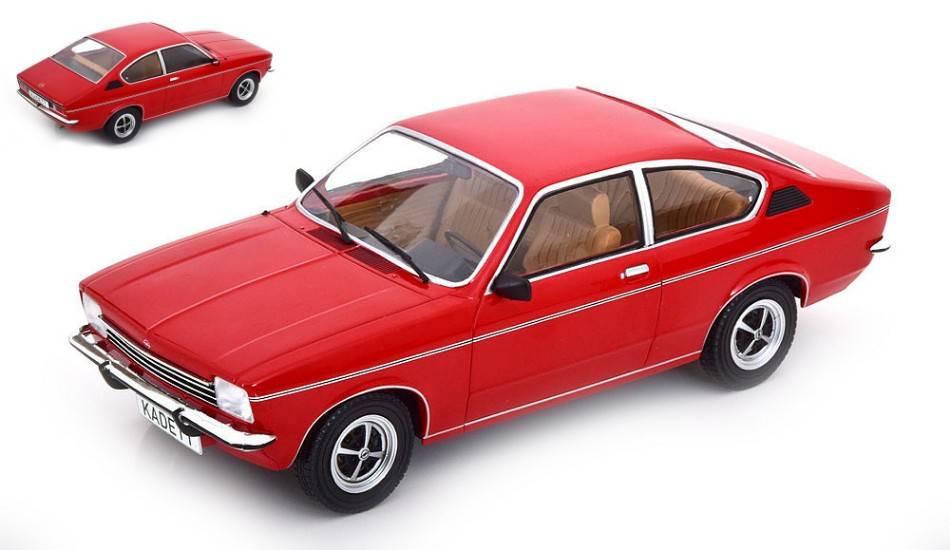 SCALE MODEL COMPATIBLE WITH OPEL KADETT C COUPE GT/E 1975 DARK RED 1:18 MODELCARGROUP MCG18192