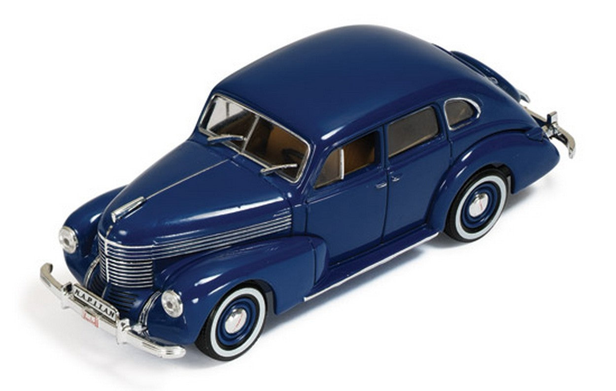 SCALE MODEL COMPATIBLE WITH OPEL KAPITAN 4-DOOR SEDAN (SECOND GENERATION) 1950 BLUE 1:43 IXO MODEL MUS050