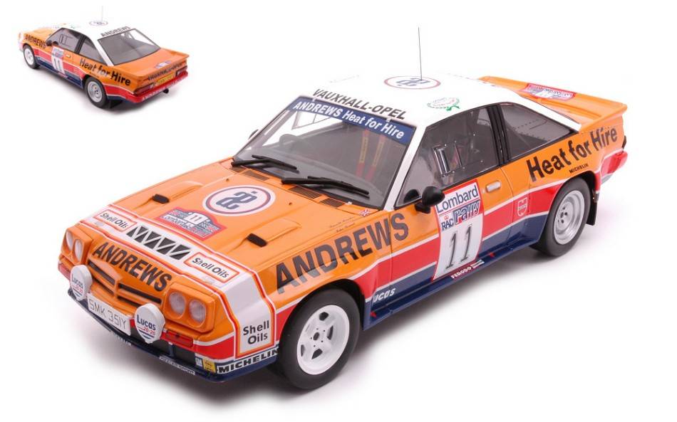 MODELE REDUIT COMPATIBLE AVEC OPEL MANTA B 400 N.11 RAC RALLY 1985BROOKES-BROAD 1:18 IXO MODEL 18RMC099.20