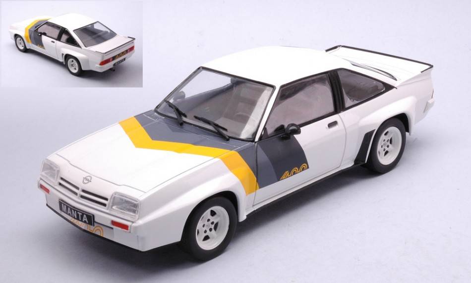 SCALE MODEL COMPATIBLE WITH OPEL MANTA B 400 WHITE DECORATED 1:24 WHITEBOX WB124112