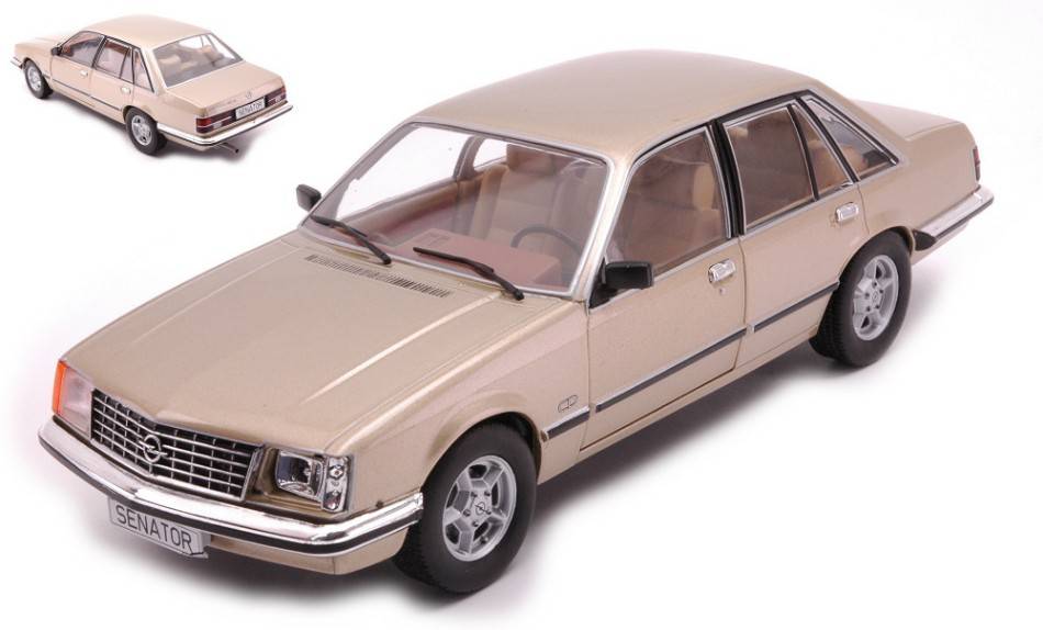 SCALE MODEL COMPATIBLE WITH OPEL SENATOR A1 MET.BEIGE 1:24 WHITEBOX WB124125