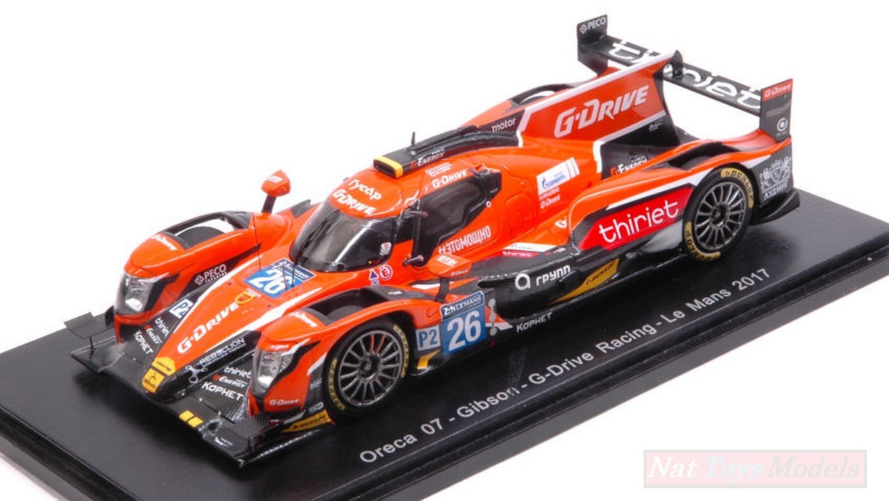 SCALE MODEL COMPATIBLE WITH ORECA 07 GIBSON N.26 DNF LM 2017 RUSINOV-THIRIET-LYNN 1:43 SPARK MODEL S5813