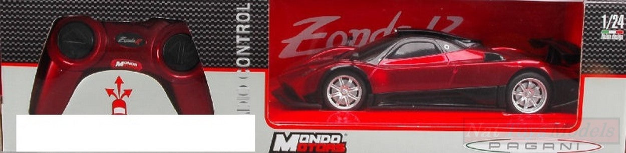 MODÈLE RÉDUIT COMPATIBLE AVEC RADIOCOMMANDE PAGANI ZONDA 1:24 MONDO MOTORS MM63027