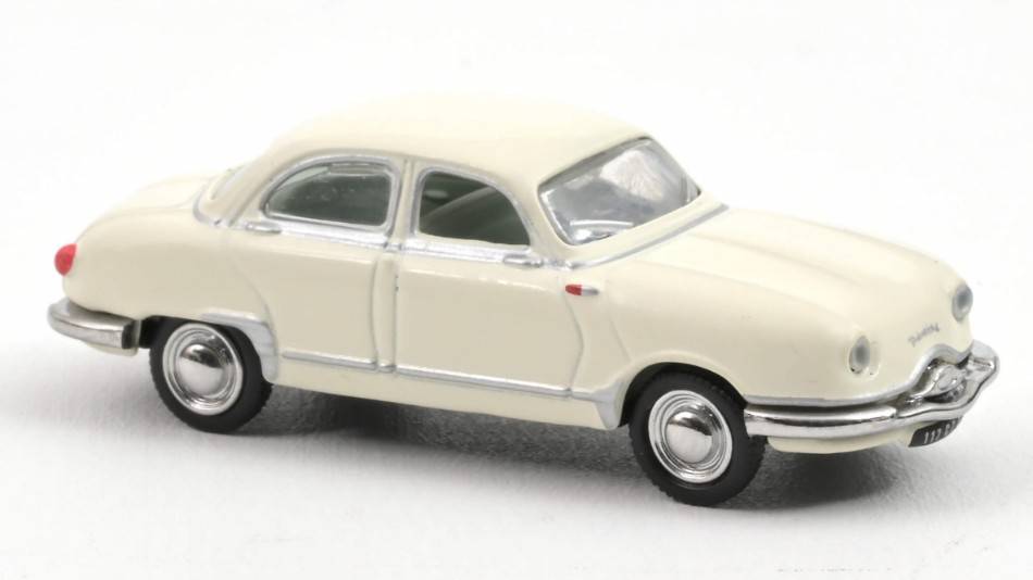 MODELLINO IN SCALA COMPATIBILE CON PANHARD DYNA Z12 1957 WHITE 1:87 NOREV NV451898