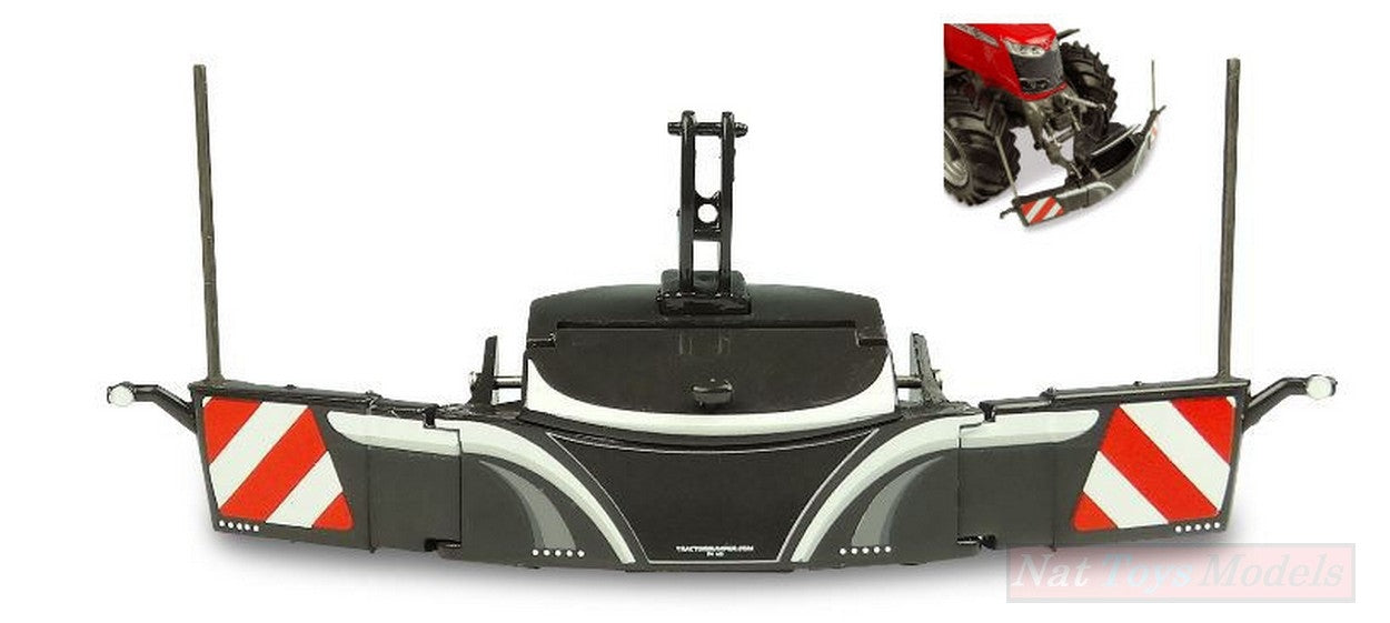 MODÈLE RÉDUIT COMPATIBLE AVEC PARE-CHOCS DE SÉCURITÉ PARE-CHOCS DE TRACTEUR SAFETYWEIGHT COULEUR GRIS 1:32 UNIVERSAL HOBBIES UH5348