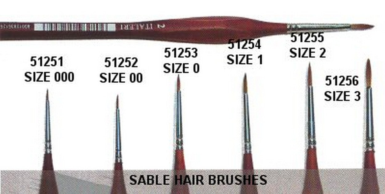 MODELING COLORS ANATOMIC MARN BRUSH 2 Pcs.6 ITALERI IT51255