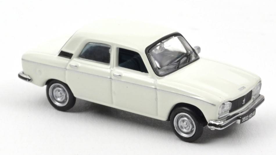 MODELLINO IN SCALA COMPATIBILE CON PEUGEOT 304 GL 1977 WHITE 1:87 NOREV NV473414