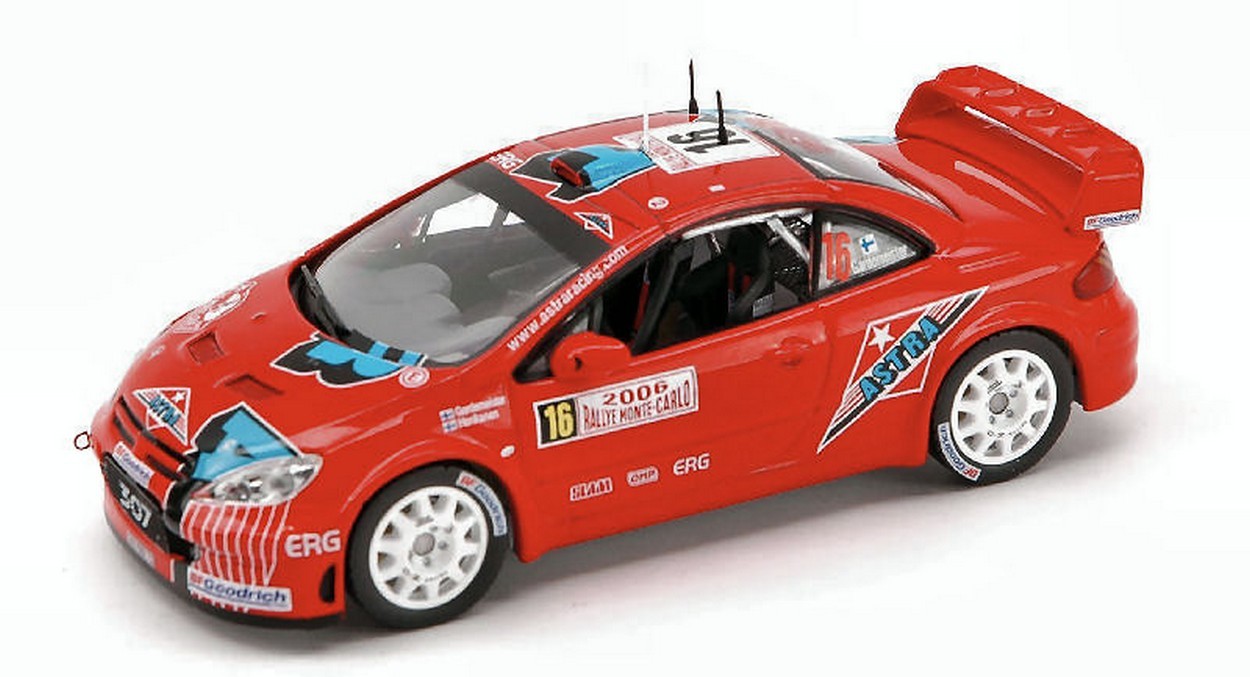 SCALE MODEL COMPATIBLE WITH PEUGEOT 307 N.16 M.CARLO 2006 1:43 IXO MODEL RAM211
