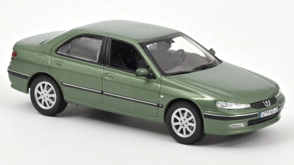 MODELLINO IN SCALA COMPATIBILE CON PEUGEOT 406 2002 COME GREEN 1:43 NOREV NV474620