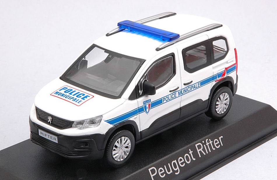 SCALE MODEL COMPATIBLE WITH PEUGEOT RIFTER 2019 MUNICIPAL POLICE 1:43 NOREV NV479066