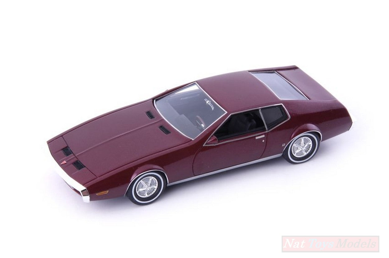 SCALE MODEL COMPATIBLE WITH PONTIAC FARAGO CF 428 1969 DARK RED 1:43 AVENUE43 AVN60050