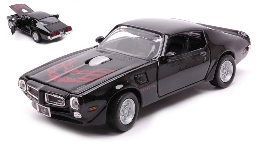SCALE MODEL COMPATIBLE WITH PONTIAC FIREBIRD 1973 BLACK 1:24 MOTORMAX MTM73243BK