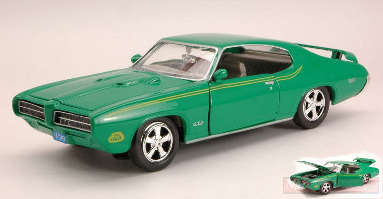SCALE MODEL COMPATIBLE WITH PONTIAC JUDGE 1969 GREEN 1:24 MOTORMAX MTM73242GR