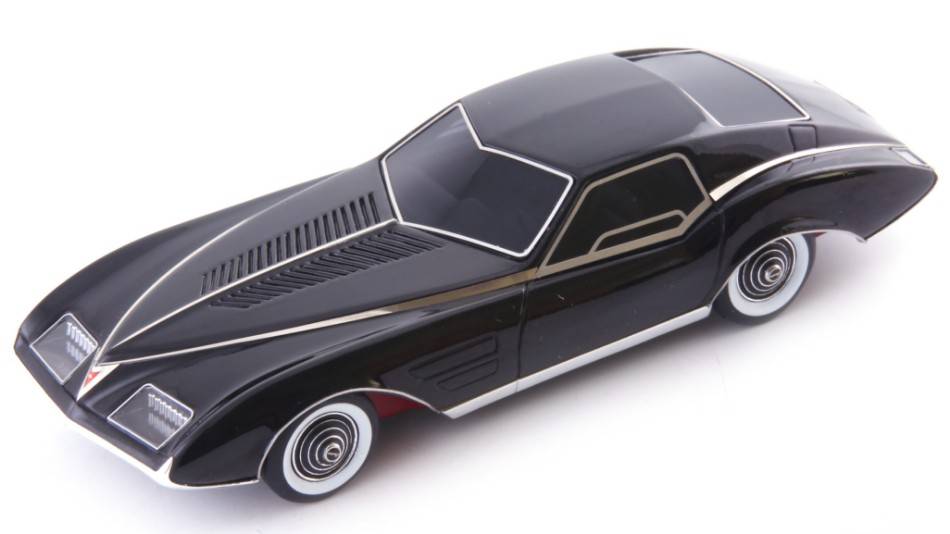 SCALE MODEL COMPATIBLE WITH PONTIAC PHANTOM CONCEPT 1977 BLACK 1:43 AVENUE43 AVN60078
