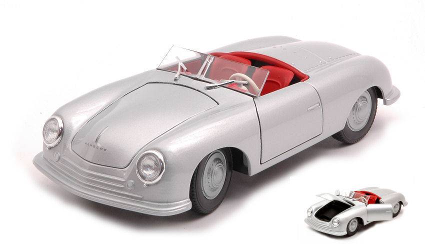 SCALE MODEL COMPATIBLE WITH PORSCHE 356 NR.1 SILVER 1:24 WELLY WE24090S