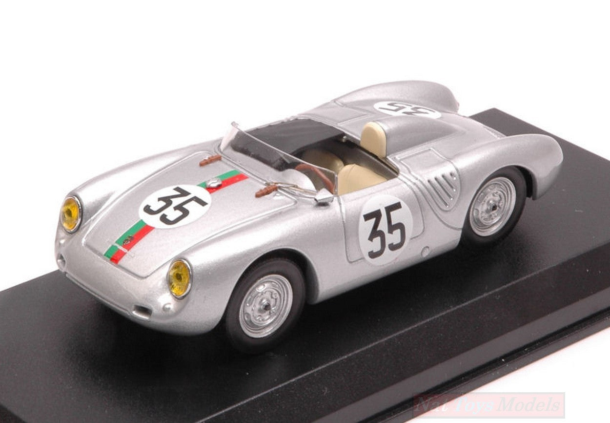 SCALE MODEL COMPATIBLE WITH PORSCHE 550 RS N.35 19th LM 1959 J.KERGUEN-R.LACAZE 1:43 BEST MODEL BT9662