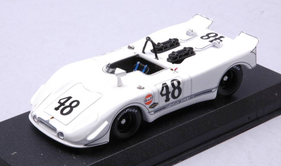 SCALE MODEL COMPATIBLE WITH PORSCHE 908/02 FLUNDER N.48 2nd 12 H SEBRING 1970 MC QUEEN-REVSON 1:43 BEST MODEL BT9219-2