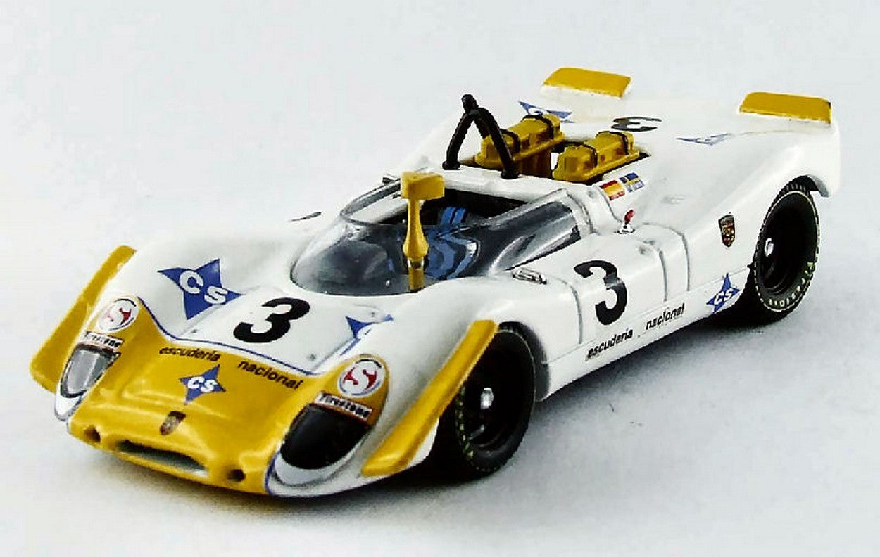 MODELLINO IN SCALA COMPATIBILE CON PORSCHE 908/2 N.3 2nd 6 H JARAMA 1970 WISELL-DE BAGRATION 1:43 BEST MODEL BT9515