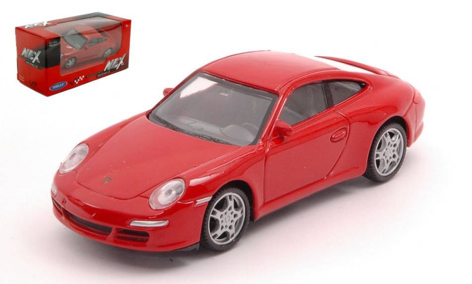 MODELLINO IN SCALA COMPATIBILE CON PORSCHE 911 CARRERA S RED 1:43 WELLY WE38509P