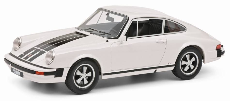 SCALE MODEL COMPATIBLE WITH PORSCHE 911 COUPE' WHITE "PRO RESIN" 1:18 SCHUCO SH450048600