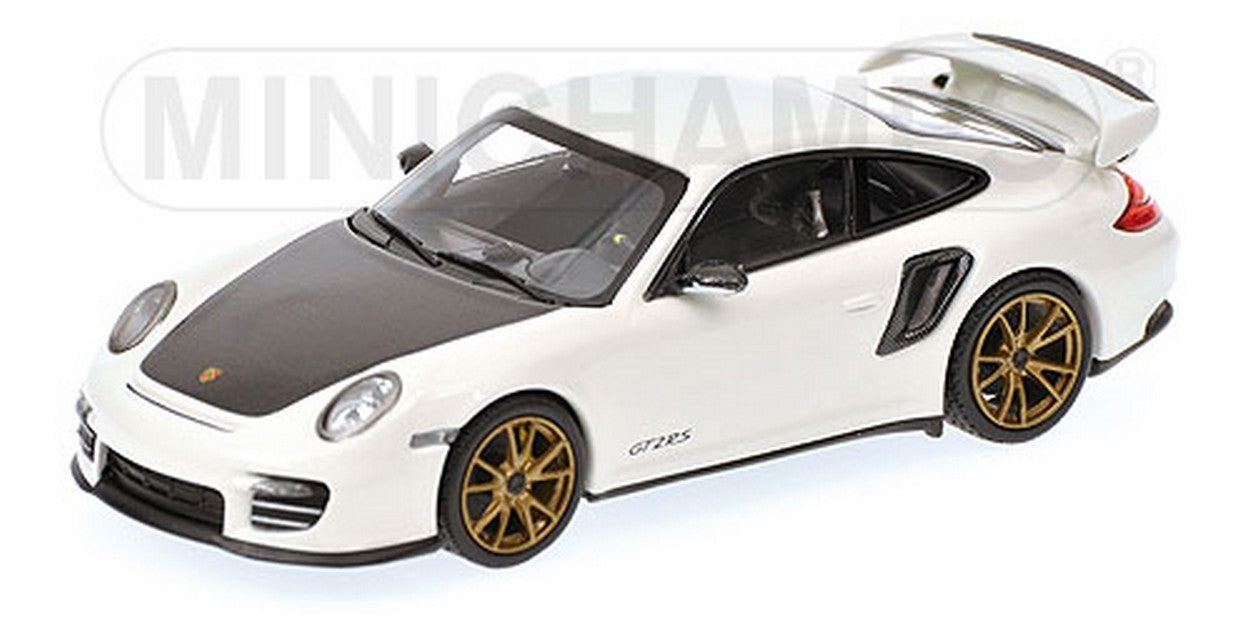 SCALE MODEL COMPATIBLE WITH PORSCHE 911 GT2 RS 2010 WHITE/BLACK 1:43 MINICHAMPS PM400069406