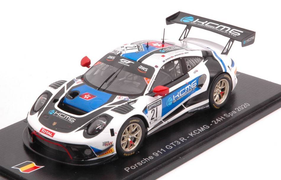 SCALE MODEL COMPATIBLE WITH PORSCHE 911 GT3 N.21 24 H SPA 2020 BURDON-IMPERATORI-LIBERATI 1:43 SPARK MODEL SB401