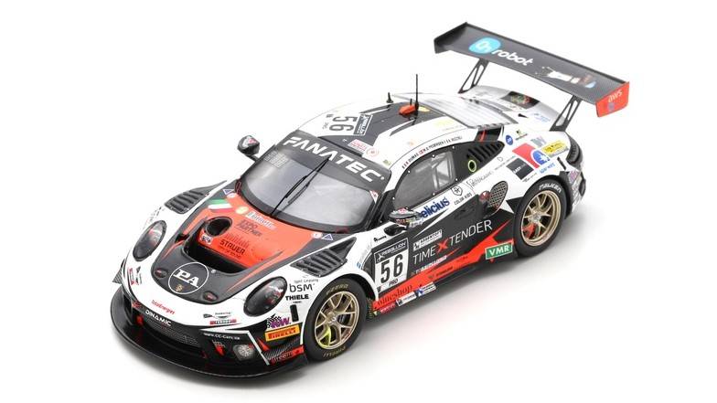 SCALE MODEL COMPATIBLE WITH PORSCHE 911 GT3 N.56 24 H SPA 2021 DUMAS-RIZZOLI-PEDERSEN 1:43 SPARK MODEL SB475