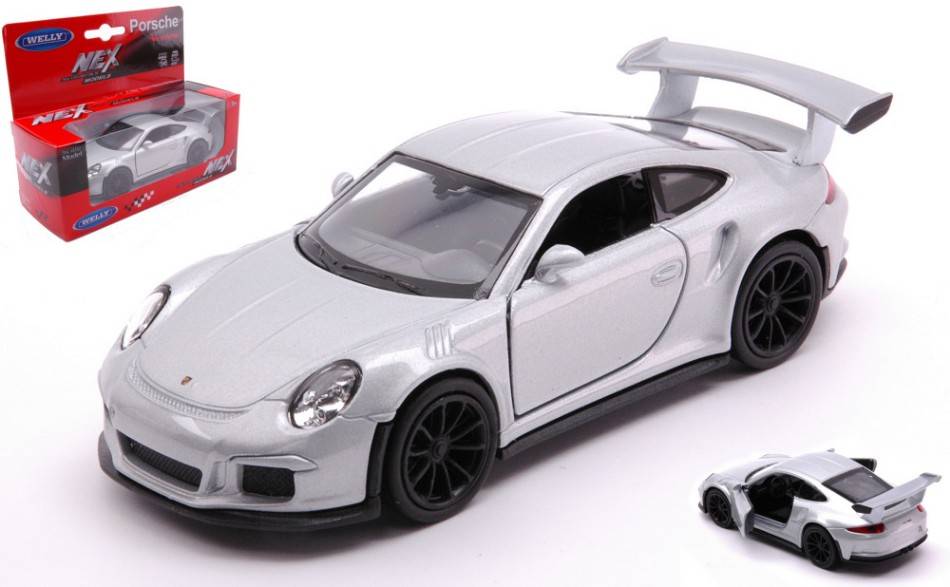 SCALE MODEL COMPATIBLE WITH PORSCHE 911 GT3 RS SILVER cm11 WELLY WE43746WS