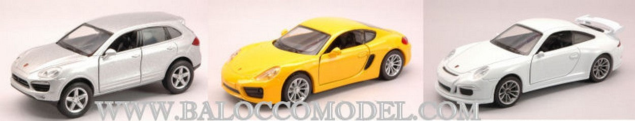 MODELLINO IN SCALA COMPATIBILE CON PORSCHE 911 GTS/CAYMAN 1:32/CAYENNE S II 1:38 NEW RAY NY51293