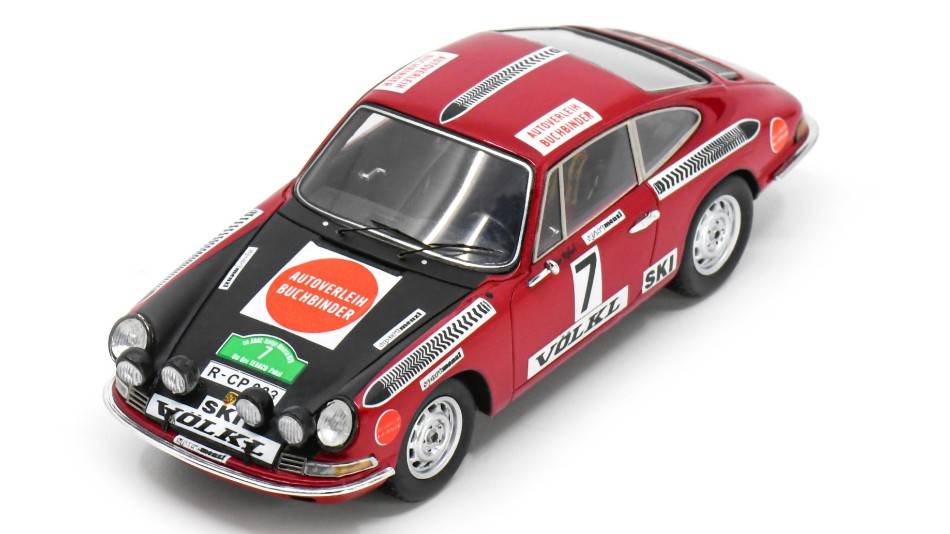 MODÈLE RÉDUIT COMPATIBLE AVEC PORSCHE 911 N.7 BAVARIA RALLY 1970 W.ROHRL-H.MARECEK 1:43 SPARK MODEL SG834