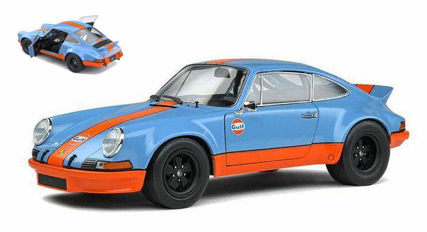 SCALE MODEL COMPATIBLE WITH PORSCHE 911 RSR 1973 GULF 1:18 SOLID SL1801115