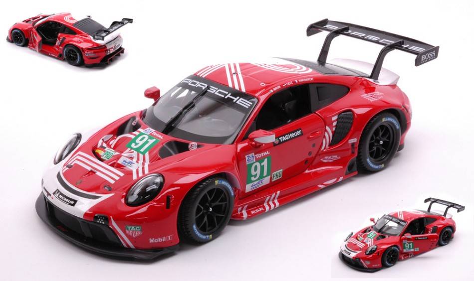 SCALE MODEL COMPATIBLE WITH PORSCHE 911 RSR N.91 LM 2020 1:24 BURAGO BU28016