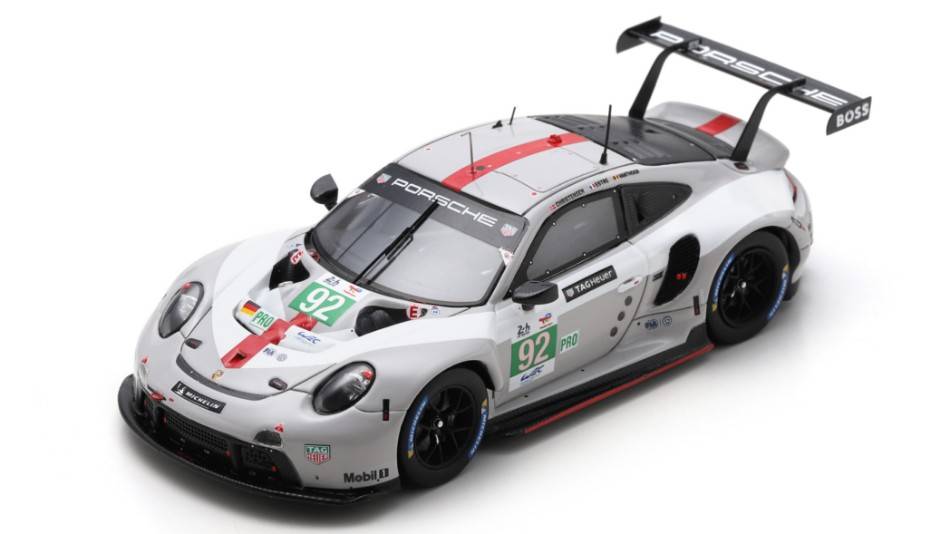 SCALE MODEL COMPATIBLE WITH PORSCHE 911 RSR N.92 24 H LE MANS 2022 ESTRE-VANTHOOR-CHRISTENSEN 1:43 SPARK MODEL S8646