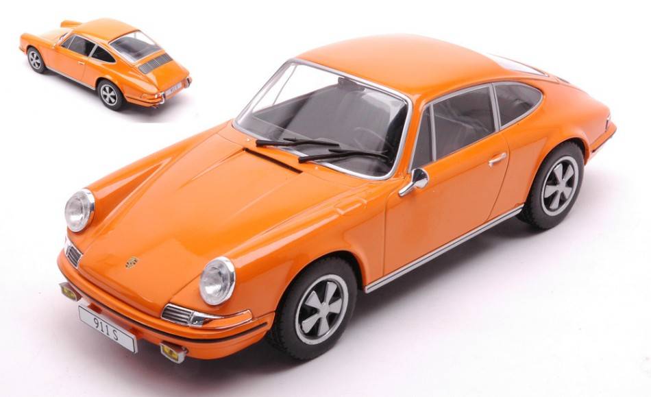 SCALE MODEL COMPATIBLE WITH PORSCHE 911 S 1968 ORANGE 1:24 WHITEBOX WB124174