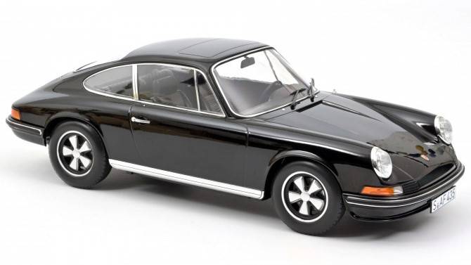 SCALE MODEL COMPATIBLE WITH PORSCHE 911 S 1972 BLACK 1:12 NOREV NV127511