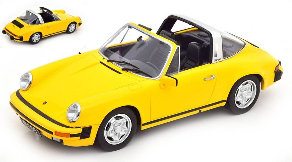 SCALE MODEL COMPATIBLE WITH PORSCHE 911 SC TARGA 1978 YELLOW 1:18 KK SCALE KKDC180922