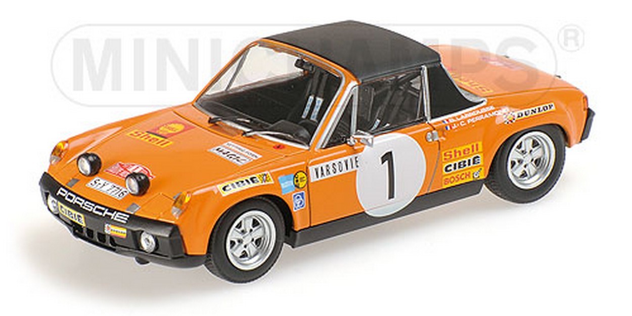MODELLINO IN SCALA COMPATIBILE CON PORSCHE 914/6 N.1 RETIRED MONTE CARLO 1971 LARROUSSE-PERRAMONT 1:43 MINICHAMPS PM400716501